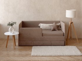 Диван-кровать Happy (капучино) в Уяре - uyar.mebel-nsk.ru | фото