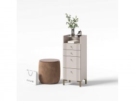 Комод 4 ящика КМ2 Одетта (дуб эндгрей/меланж) в Уяре - uyar.mebel-nsk.ru | фото