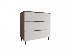 Комод 900 Роза (орех франклин карамельный/бежевый скин) в Уяре - uyar.mebel-nsk.ru | фото