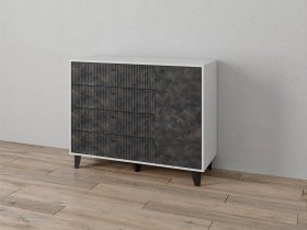 Комод «Катрин-13» (белый/мальта грей) в Уяре - uyar.mebel-nsk.ru | фото