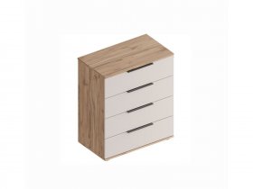 Комод с ящиками Сицилия (дуб альпийский/тефия) в Уяре - uyar.mebel-nsk.ru | фото