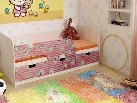 Кровать детская с ящиками 1,86 Минима Hello Kitty в Уяре - uyar.mebel-nsk.ru | фото