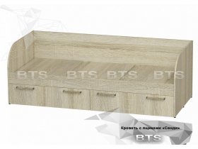 Кровать детская Сенди КР-01 (BTS) в Уяре - uyar.mebel-nsk.ru | фото