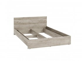 Кровать двухспальная КР-140 Ронда (дуб крафт серый) в Уяре - uyar.mebel-nsk.ru | фото