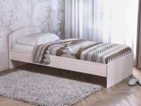 Кровать односпальная 80 с низкой спинкой (ясень шимо светлый) в Уяре - uyar.mebel-nsk.ru | фото
