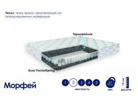 Матрас Морфей (жаккард) в Уяре - uyar.mebel-nsk.ru | фото