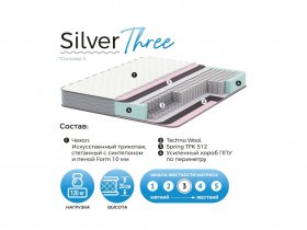 Матрас Silver Three в Уяре - uyar.mebel-nsk.ru | фото