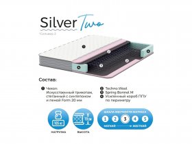 Матрас Silver Two в Уяре - uyar.mebel-nsk.ru | фото