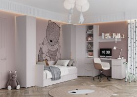 Модульная детская «Тефия» (тефия/софт сантьяго) в Уяре - uyar.mebel-nsk.ru | фото