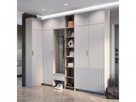 Модульная прихожая Пандора (кашемир/MF03) в Уяре - uyar.mebel-nsk.ru | фото