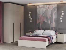 Модульная спальня Айри (кашемир) в Уяре - uyar.mebel-nsk.ru | фото