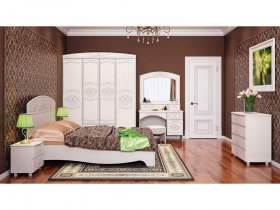 Модульная спальня Каролина в Уяре - uyar.mebel-nsk.ru | фото