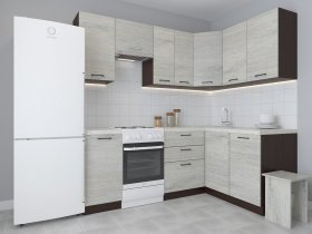 Модульная угловая кухня 1,4м*2,1м Лада (пикард) в Уяре - uyar.mebel-nsk.ru | фото