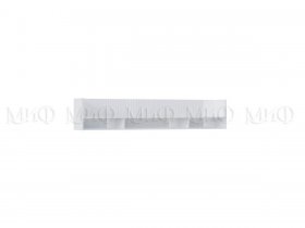 Полка Оливия (белый/белый глянец холодный) в Уяре - uyar.mebel-nsk.ru | фото