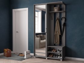 Прихожая «Ларго-2» (графит серый) в Уяре - uyar.mebel-nsk.ru | фото