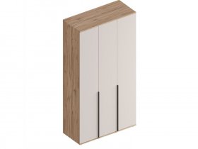 Шкаф 3-ств Сицилия (дуб альпийский/тефия) в Уяре - uyar.mebel-nsk.ru | фото