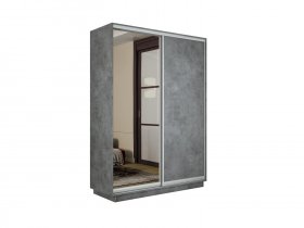 Шкаф-купе двухдверный Экспресс-2 (ЛДСП/зеркало) в Уяре - uyar.mebel-nsk.ru | фото