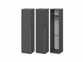 Шкаф ШК-50 Эккервуд (графит) в Уяре - uyar.mebel-nsk.ru | фото