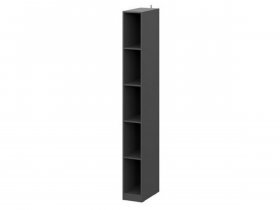 Шкаф-стеллаж ШК-25 Эккервуд (графит) в Уяре - uyar.mebel-nsk.ru | фото