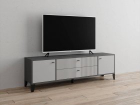 Тумба под ТВ Парус-10 (графит/светло-серый) в Уяре - uyar.mebel-nsk.ru | фото