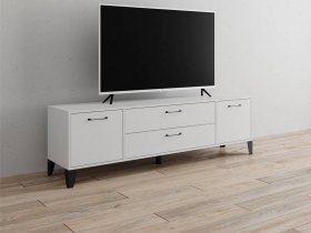 Тумба под ТВ Парус-13 (белый) в Уяре - uyar.mebel-nsk.ru | фото