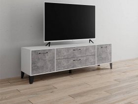 Тумба под ТВ Парус-13 (белый/ателье светлое) в Уяре - uyar.mebel-nsk.ru | фото