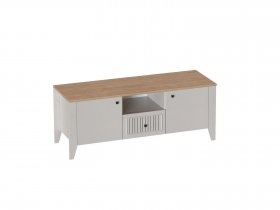 Тумба узкая 2дв. 1ящ. Валенсия (гостиная) в Уяре - uyar.mebel-nsk.ru | фото