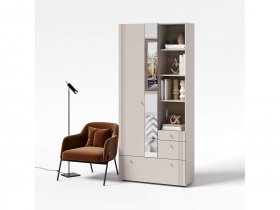 Вешалка с зеркалом ВШ1 Одетта (дуб эндгрей/меланж) в Уяре - uyar.mebel-nsk.ru | фото